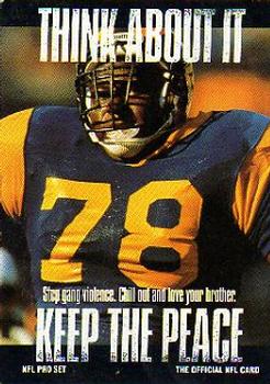 Jackie Slater Los Angeles Rams 1991 Pro set NFL #378